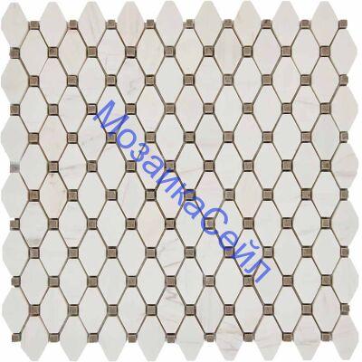 ������� ��������� PIX284 Pixmosaic PIX 284 ������������ ����� ����� Bianco Dolomite Cinderella Grey