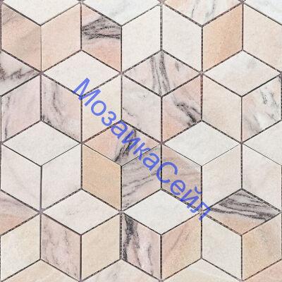 ������� �������� Rosa Salmone POL diamond 96x55x7 LeeDo Caramelle Pietrine ������������ �������