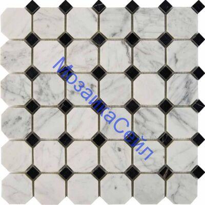 ������� ��������� PIX209 Pixmosaic PIX 209 ������������ ����� ������ Bianca Carrara Nero Marquina