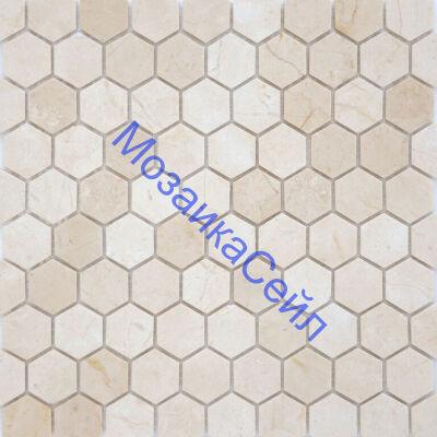 ������� �������� Crema Marfil MAT hex 18x30x6 LeeDo Caramelle Pietrine Hexagonal
