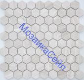 ������� �������� Travertino silver MAT hex 18x30x6 LeeDo Caramelle Pietrine Hexagonal