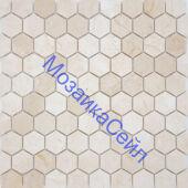 ������� �������� Crema Marfil MAT hex 18x30x6 LeeDo Caramelle Pietrine Hexagonal