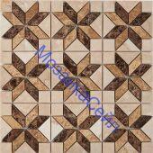 ������� ��������� PIX286 Pixmosaic Botticino Dark Light Emperador ������������ ���������� 298�298�6 �� PIX 286